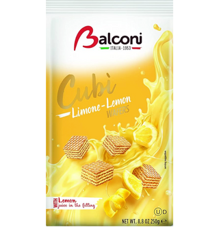 Balconi Cubi Wafers Lemon Chocolate Candy