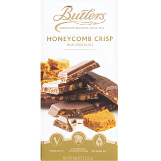 Butlers Honeycomb Crisp Milk Choc Signature Bar Chocolate Candy