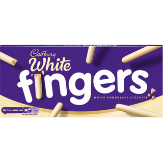 Cadbury White Chocolate Fingers Chocolate Candy