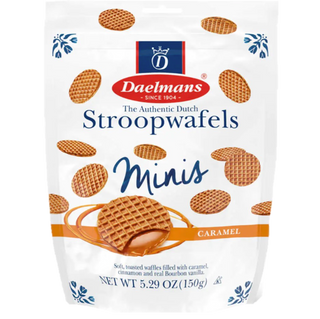 Daelmans Minis Caramel Stroopwafels Stand-Up Pouch Chocolate Candy