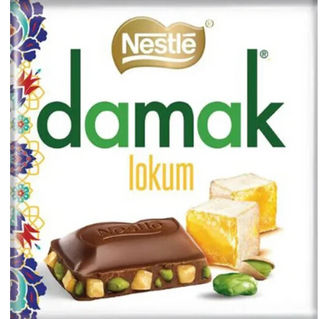 Damak Lokum Milk Chocolate with Pistachio Chocolate Candy