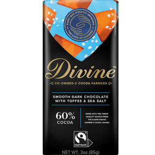 Divine 60% Dark Chocolate with Toffee Chocolate Candy