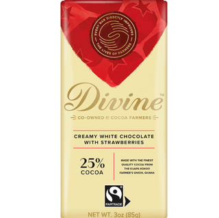 Divine White Chocolate with Strawberries Chocolate Candy