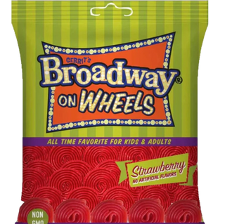 Gerrit's Broadway On Wheels Strawberry Licorice Candy Chocolate Candy