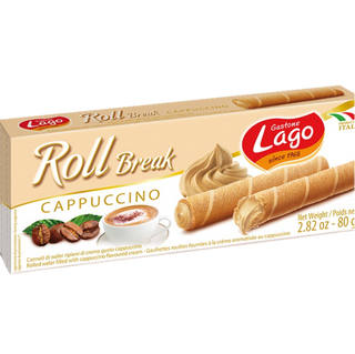 Lago Roll Cappuccino Filled Wafer Chocolate Candy
