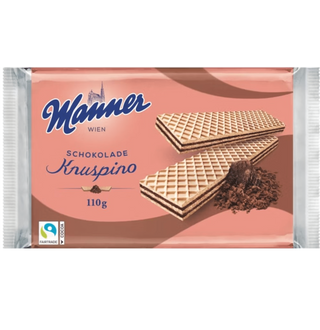 Manner Knuspino Chocolate Wafer Cookies