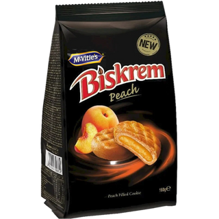 McVitie's Biskrem Peach Biscuits Chocolate Candy