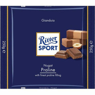 Ritter Sport Milk Chocolate With Nougat Praline Filling Chocolate