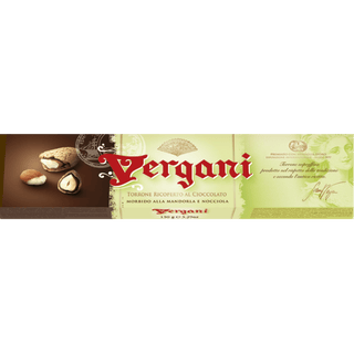 Vergani Soft Nougat Bar with Almonds Chocolate Chocolate Candy